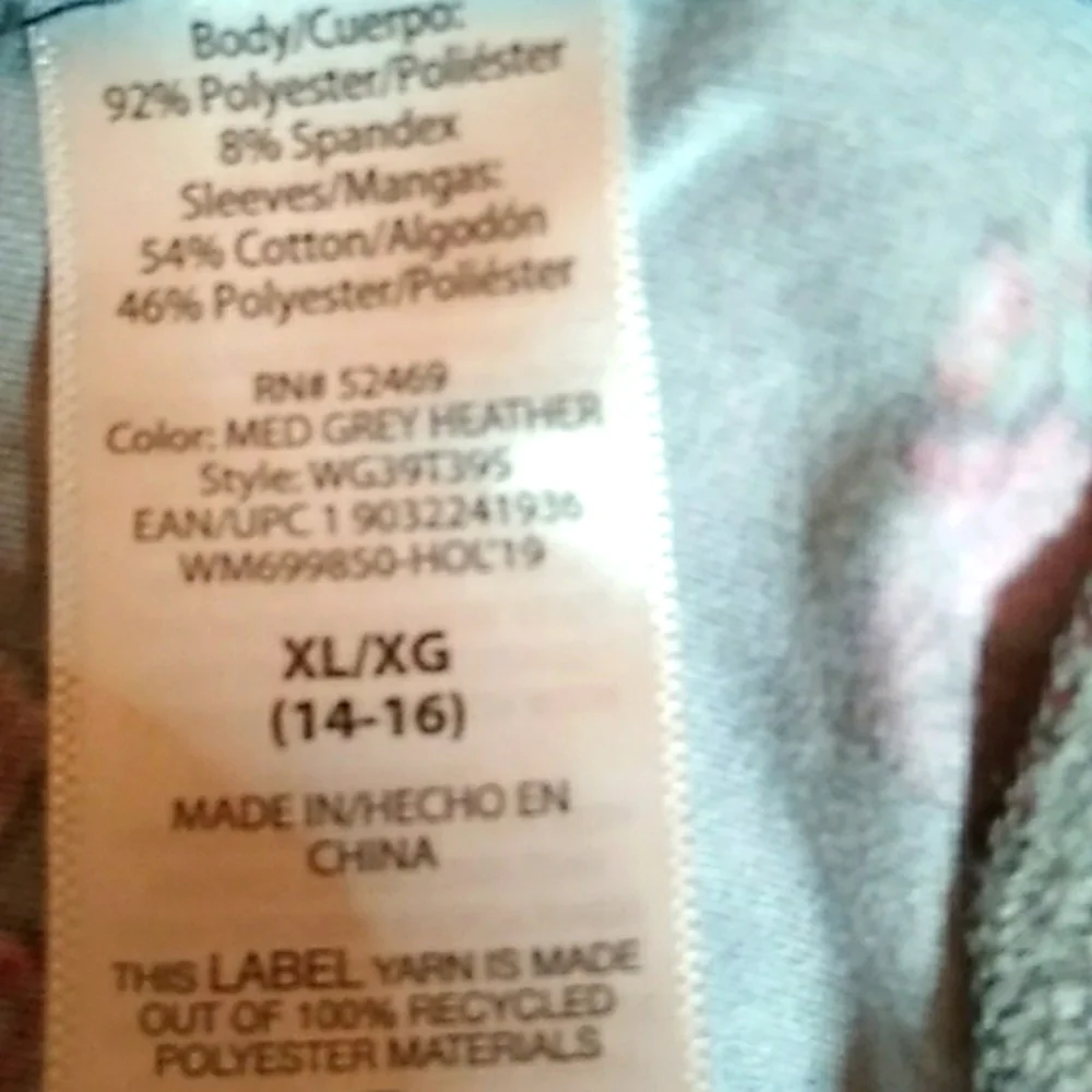 Wonder Nation Girls XL Butterfly Zipper Sweater - Picture 13 of 13